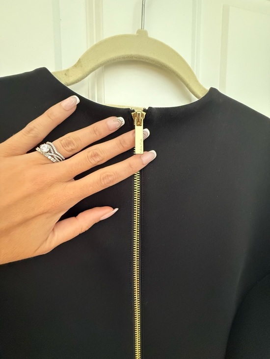 Calvin Klein Black Sleeveless Midi Sheath Dress - Picture 8 of 8